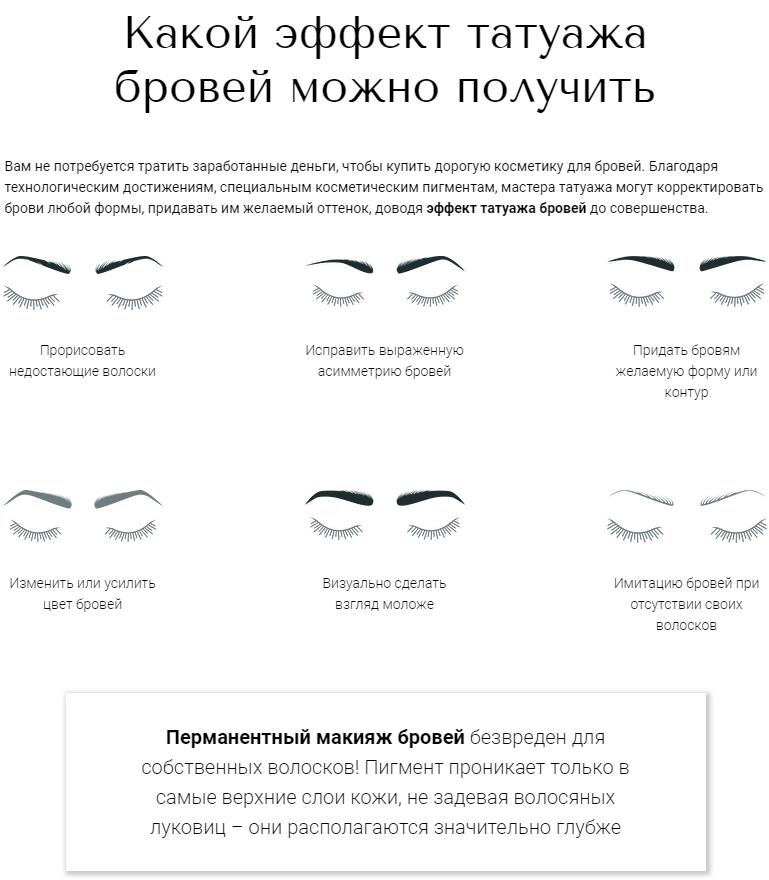Татуаж бровей